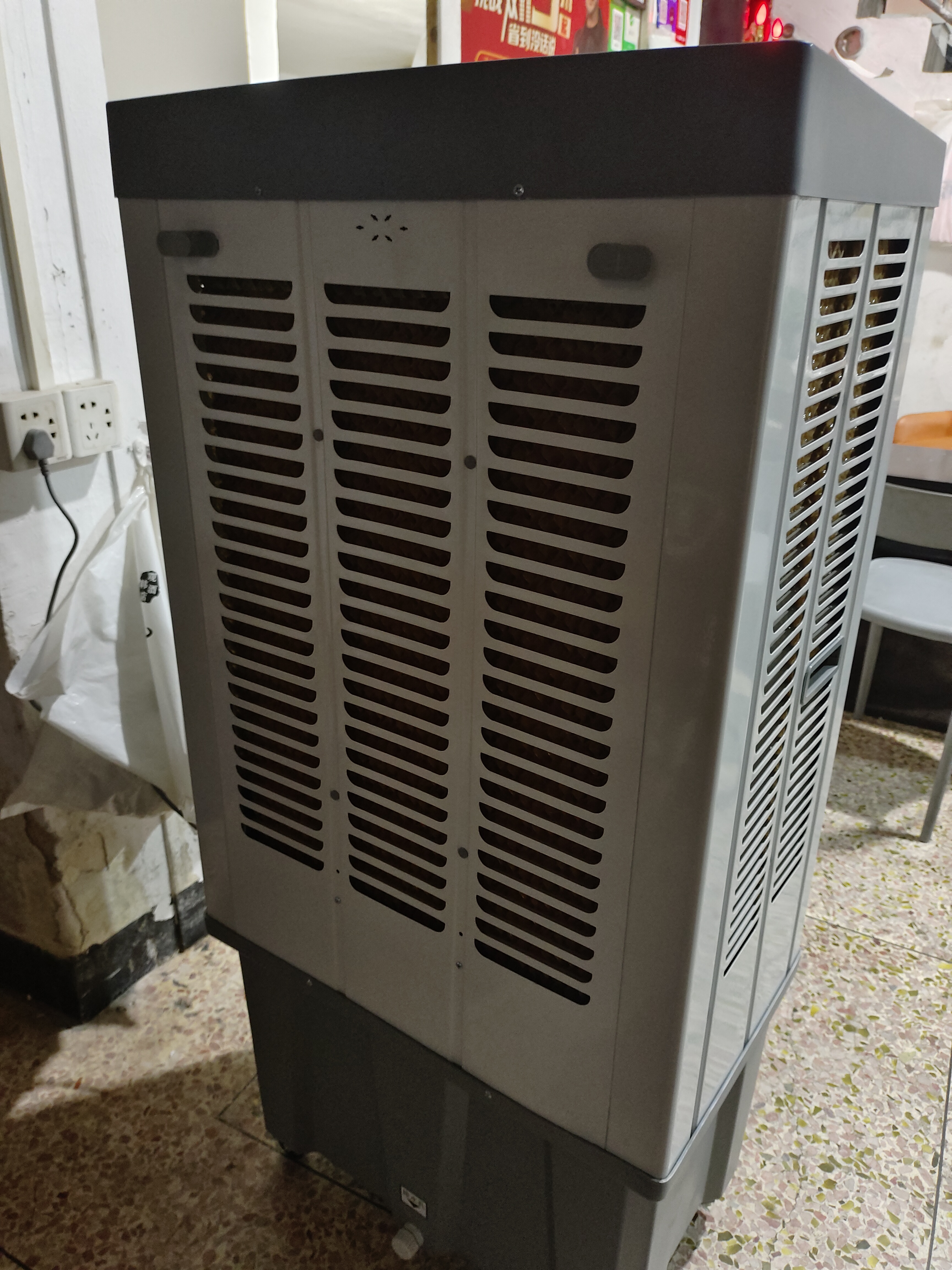 奥克斯（AUX）大型工业蒸发式冷风机电冷风扇水冷空调加冰块商用冷气机大面积工厂饭店家用空调扇车间降温水冷机 商业/工业金属机身【1.3m适合80平】机械款 实拍图
