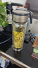 【京东物流配送】高硼硅双层玻璃杯大容量泡茶杯水杯子茶水分离杯 【双层加厚】茶杯350ml1只 实拍图
