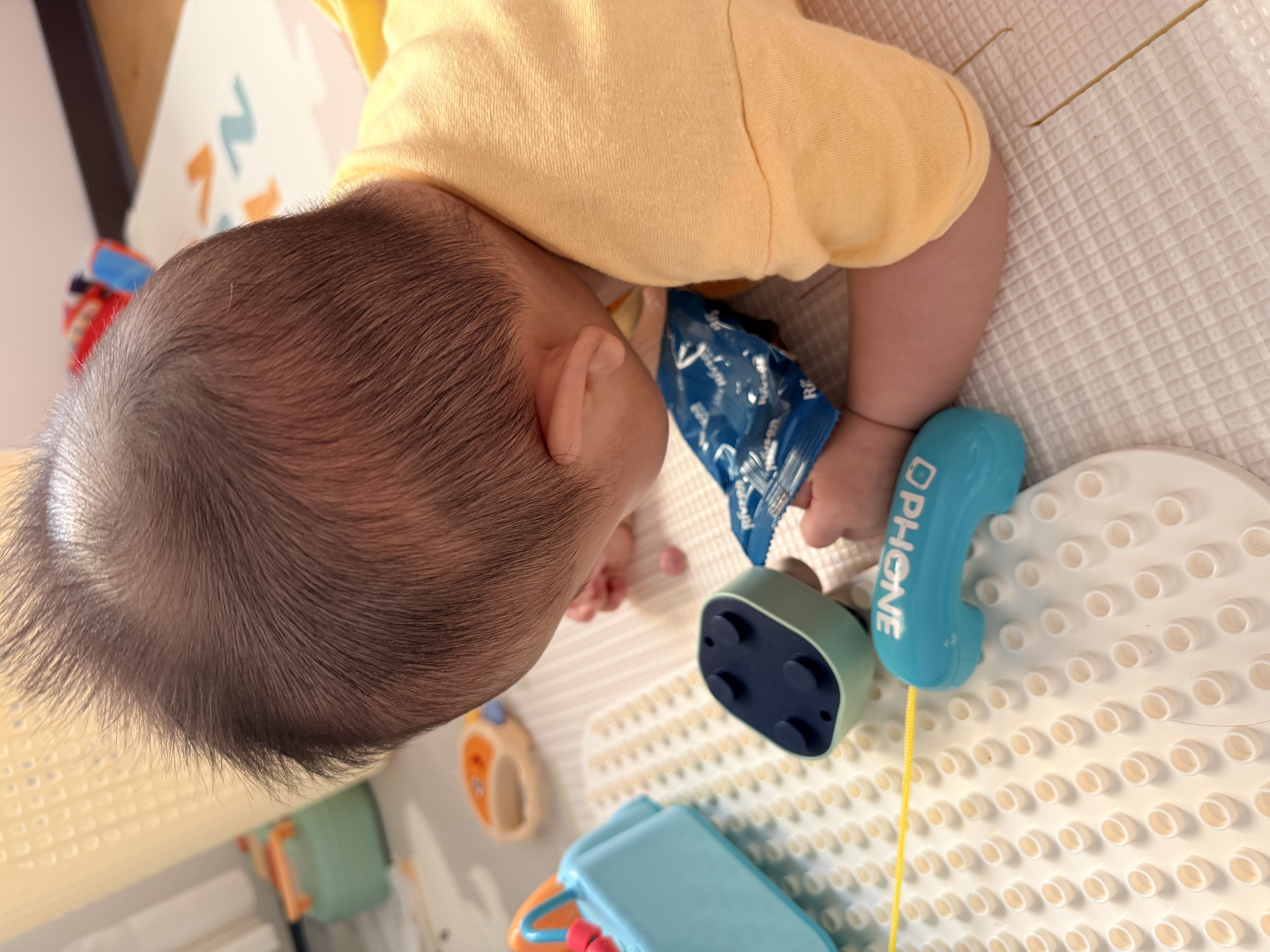 babycare爬爬垫拼接双面XPE爬行垫婴儿宝宝防摔儿童地垫-波尼托乐园9片 实拍图