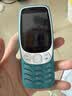 诺基亚（NOKIA）3210 4G 移动联通电信广电全网通 2.4英寸双卡双待 直板按键学生功能机备用手机 蓝色 实拍图