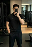 罗蒙（ROMON）T恤男短袖潮流夏季冰丝POLO衫上衣休闲商务半袖翻领打底衫灰XL 实拍图
