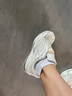 啄木鸟增高4cm德训鞋女2026年春夏季新款休闲阿甘鞋轻便网面小白运动鞋 白灰色【增高4CM】 37 (235mm) 实拍图
