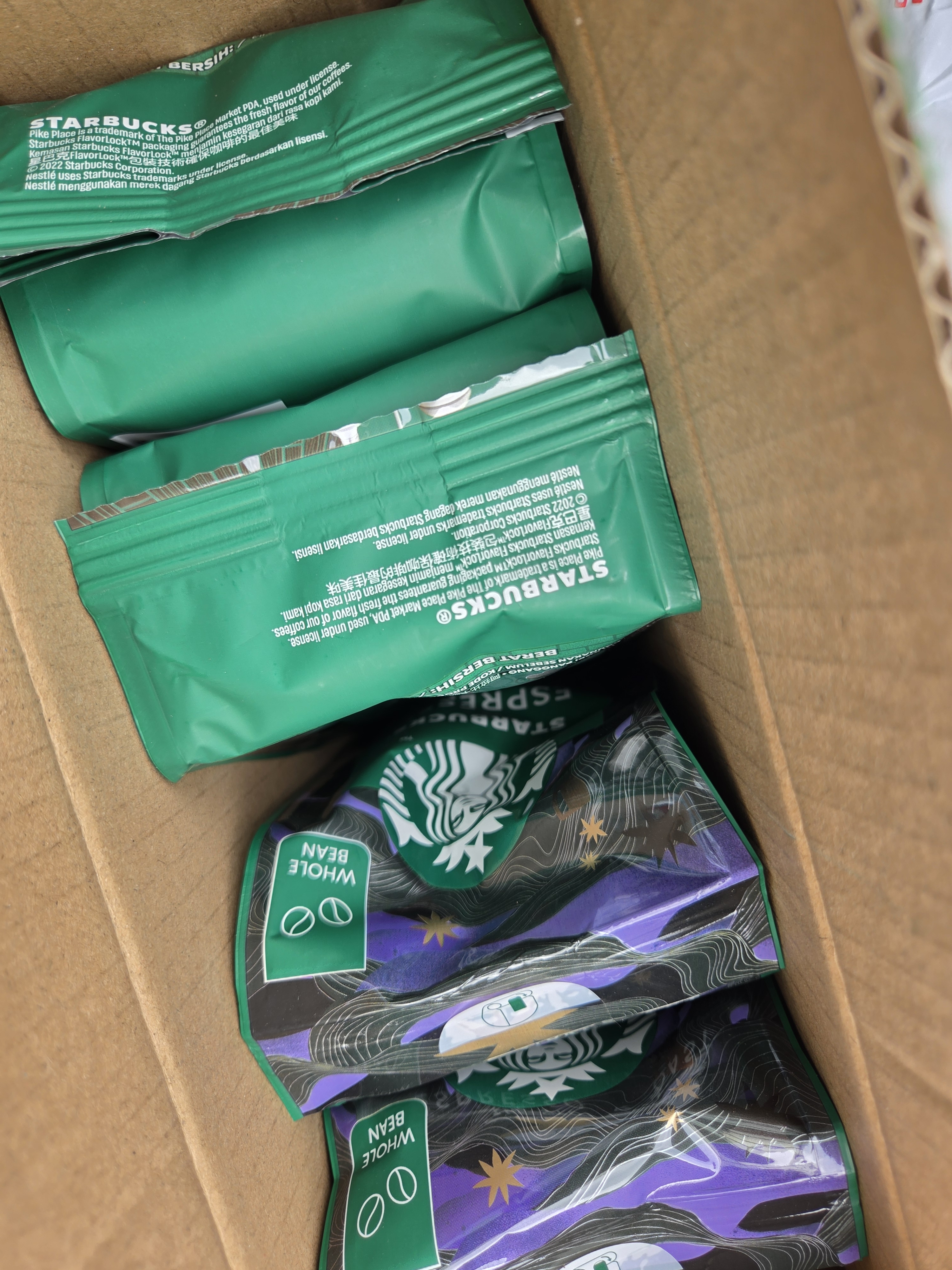 星巴克（Starbucks）中度烘焙咖啡豆派克市场黑咖啡200g可做13杯 进口咖啡豆 实拍图