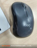 罗技（Logitech）M220 轻音鼠标 无线鼠标 办公鼠标 对称鼠标 带无线微型接收器 灰黑色 实拍图