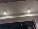 雷士（NVC）LED筒灯家用客厅卧室吊顶过道免开孔明装天花灯PC白色9瓦暖白光 实拍图