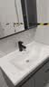 恋派浴室柜 陶瓷一体盆卫生间洗脸盆柜组合悬挂式洗漱台智能洗手盆柜 智能镜柜】珠光灰【促销中】80cm 实拍图