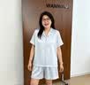 欧诗帛夏天冰丝女士睡衣女夏季2026年新款短袖带胸垫可外穿家居服套装 20069女小猫 短袖套装【带胸垫】 L （建议体重100-120斤） 实拍图