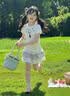 学院风女童套装夏季2026新款儿童短袖短裙薄款夏装女大童韩系穿搭 套装【T恤+蛋糕裙+星星挂件】 150 实拍图