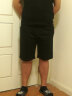 VeniMasee男士睡裤纯棉短裤男夏天超薄款宽松大码大裤衩男生睡觉运动家居裤 纯色：黑色+浅灰 2XL 【建议170-200斤】 实拍图