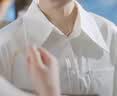 南极人衬衫男纯色长袖商务衬衫男士棉质舒适衬衣外套修身西装白衬衫男XL 实拍图
