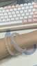 周六福（ZLF）白月光玉髓手镯荔枝冻女士宽条白透新中式平安镯 54mm 实拍图