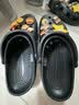 卡骆驰（crocs）经典Clog男女洞洞鞋一脚蹬沙滩鞋 黑色  39 （39-40）  实拍图