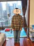 马登头层牛皮8111工装靴男鞋秋季真皮西部复古皮鞋中帮伞兵靴马丁靴子 深棕色  【头层牛皮】 41 实拍图