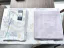 罗莱家纺 100%纯棉四件套床上用品全棉被套床单200*230 紫 实拍图