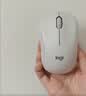 罗技（Logitech）M221 轻音鼠标 无线鼠标 办公鼠标 对称鼠标 带无线微型接收器 米白色 实拍图