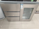 尊贵（ZUNGUI） BCD-210CV 210升 卧式冰箱家用抽屉柜式小型双门橱柜式嵌入式矮电冰箱 荷韵金 实拍图