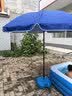 遮阳伞户外太阳伞大伞摆摊伞庭院伞雨伞双层折叠夜市伞商用广告伞 加厚款30L注水底座 实拍图