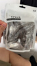 优家（UPLUS）皮筋头绳【100根】发绳发圈高弹力橡皮筋扎头发发饰皮套黑色 实拍图