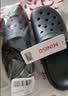 名创优品（MINISO）洞洞鞋女士夏季外穿沙滩凉鞋防滑厚底踩屎感包头凉拖鞋黑色38-39 实拍图