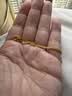 六福珠宝黄金手链肖邦链足金素链生日礼物 计价B01TBGB0014 15cm-约2.43克 实拍图