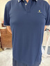 梦特娇（MONTAGUT）纯色短袖Polo衫男夏季商务休闲翻领丝光凉感透气T恤 藏青 3XL/56 实拍图