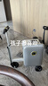 爱尔威（Airwheel）电动行李箱可骑行智能拉杆箱可坐可代步20英寸登机箱 青春版—银 实拍图