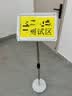 豪思克普 指示牌立式A4【银色圆角】引导牌水牌广告展示牌落地不锈钢标识牌会议指示牌 实拍图