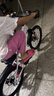 凤凰官方旗舰店儿童自行车男女变速青少年学生山地车碟刹赛车 星际 粉白【单速】辐条轮 20寸【适合125-160cm】 实拍图
