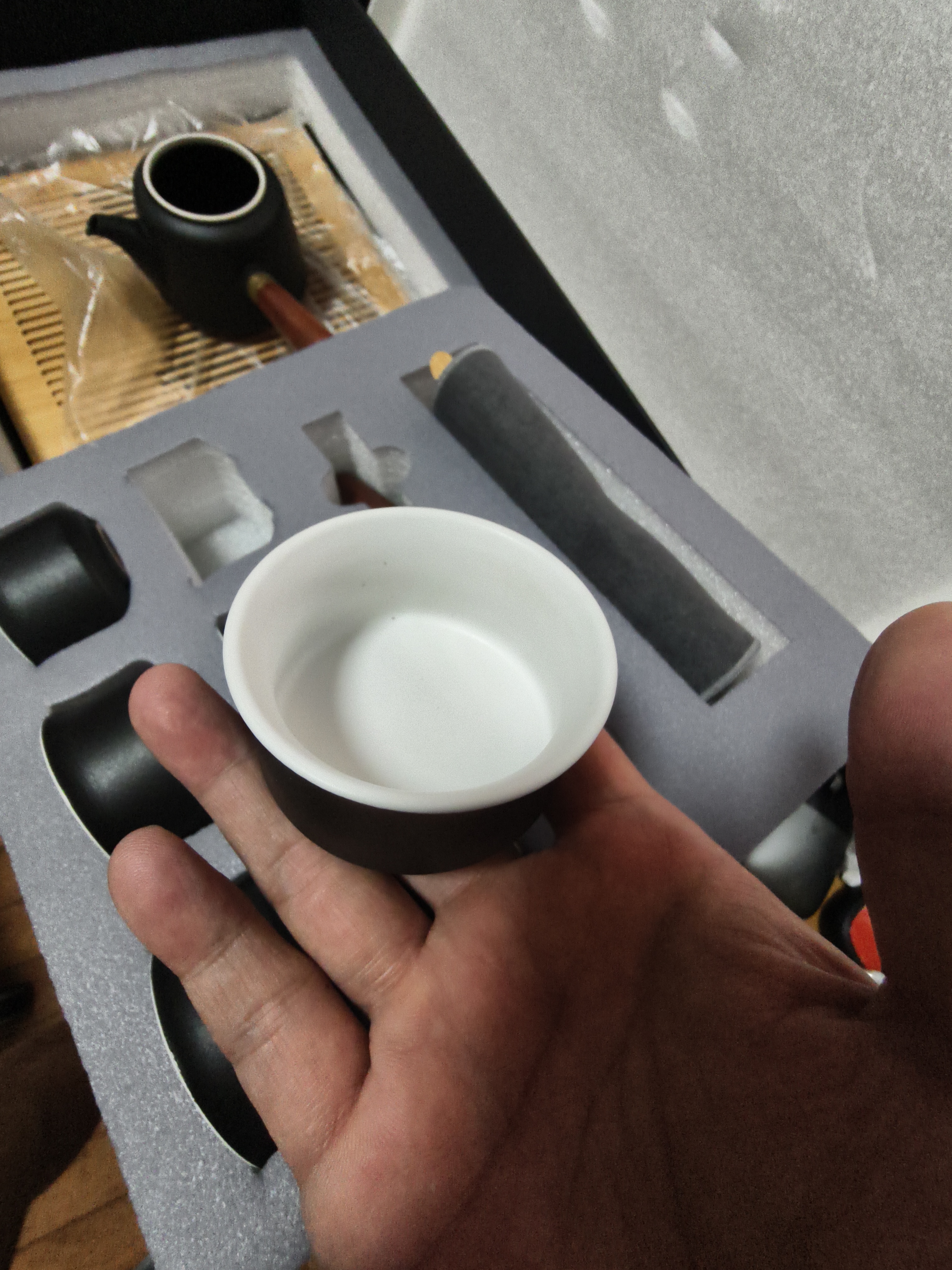 京东京造茶具整套 套装功夫茶具茶盘茶台茶壶茶杯黑陶12件套【礼盒装】 实拍图