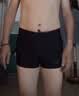 速比涛（Speedo）泳裤男专业游泳训练抗氯速干高弹防晒贴合平角泳裤 黑/灰色 32 实拍图