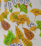 狮洛德 中国风60张书法树叶书签学生文具考试奖励小礼品创意励志文字书页夹 实拍图