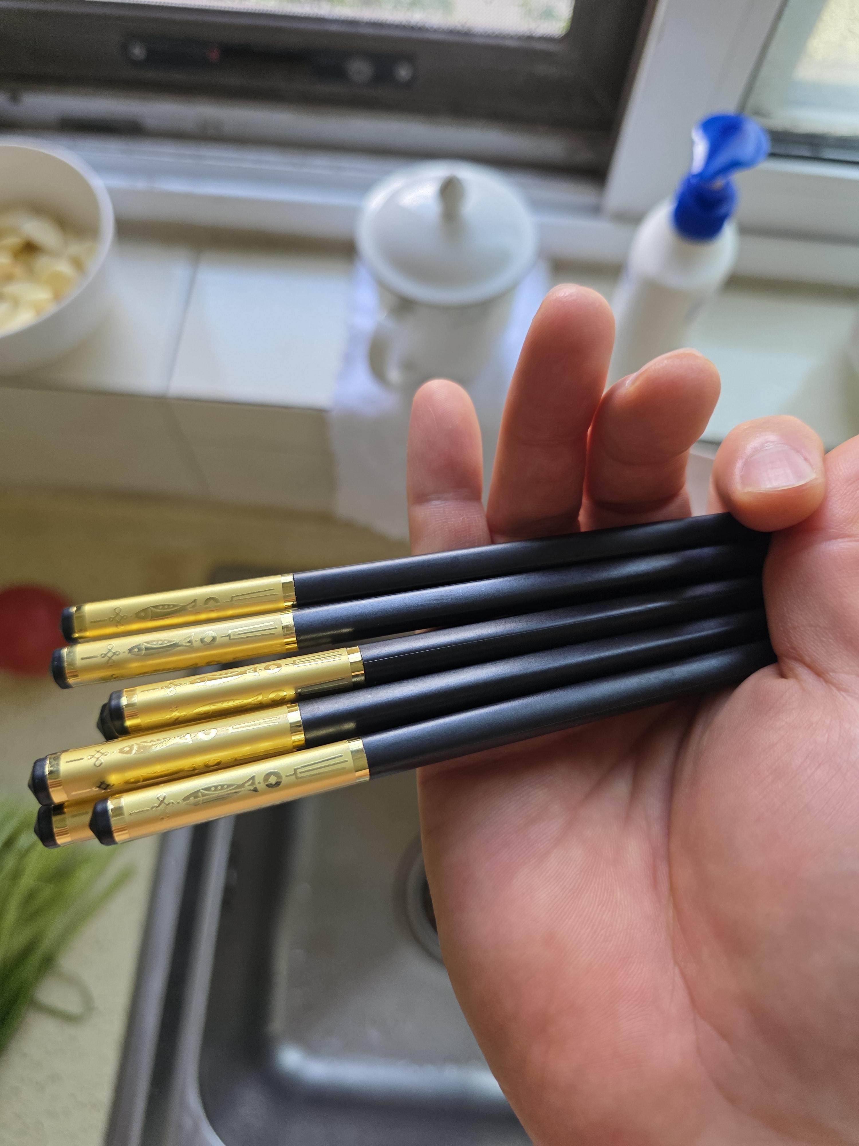 双枪合金筷子家用高档新款抗菌防霉精品家庭耐高温 洗碗机可用 10双 实拍图