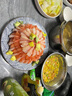 美加佳去壳甜虾刺身单盘27只（共5盘135只350g） 即食生北极甜虾 海鲜 实拍图