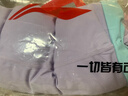 李宁（LI-NING）儿童泳衣女童中大童长袖长裤连体防晒海边温泉泳装719 紫蓝 150 实拍图