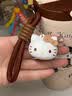 艾可思HelloKitty联名凯蒂猫雅趣保温杯女生高颜值吸管直饮水杯女士礼物 送礼款棕闪闪系列雅趣保温杯-560ml【官方正品】 实拍图