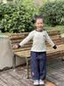 MQDMINI童装女童长袖t恤儿童5A抗菌上衣小学生甜美百搭打底 爱心狗 实拍图
