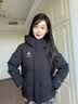 鸭鸭（YAYA）冰壳羽绒服女2026秋冬新款外套保暖男女短款三防加厚抗静电面包服 米白色 M 【建议110-130斤】 实拍图