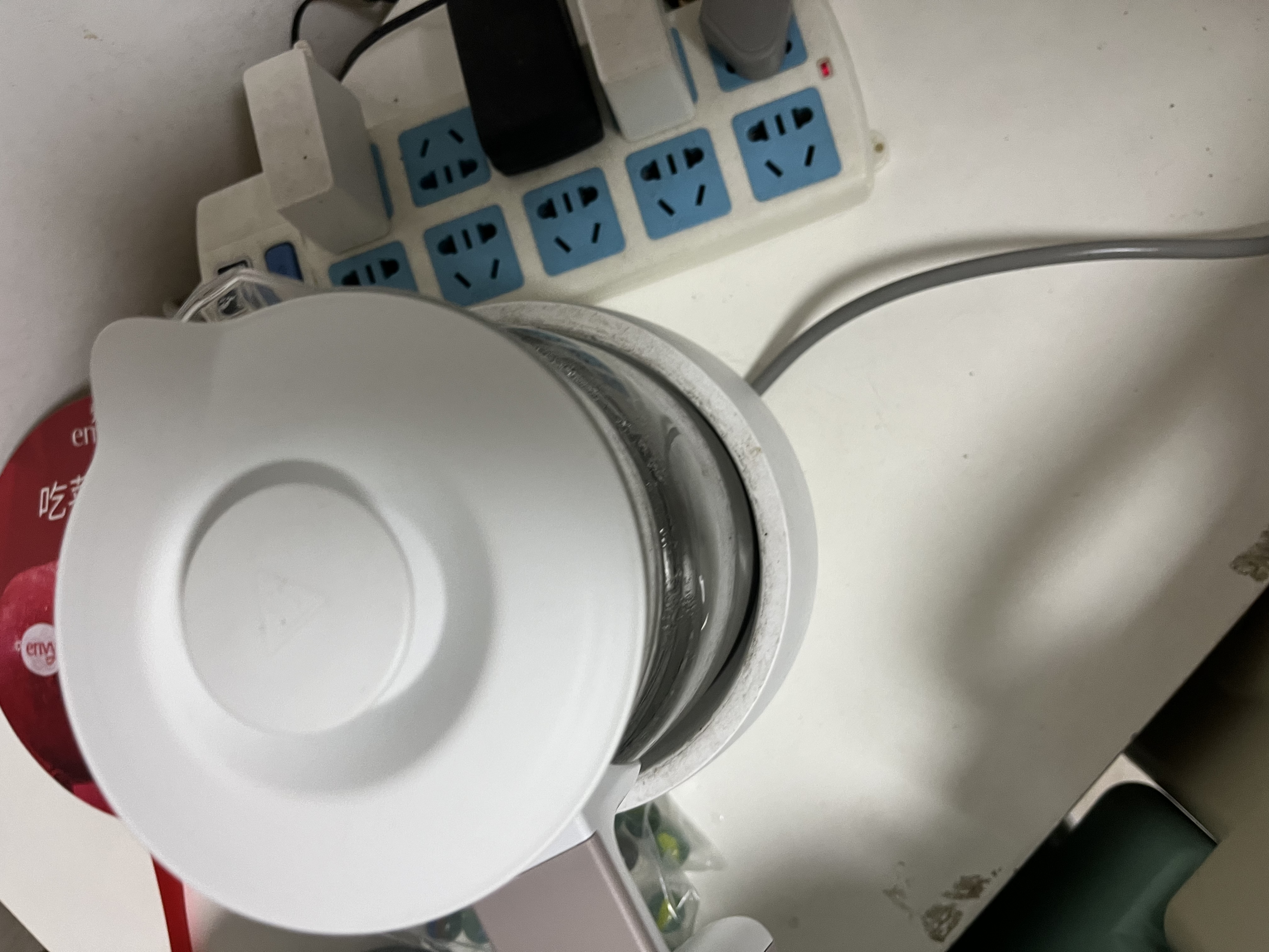 小白熊全玻璃恒温水壶婴儿恒温调奶器暖奶配件炖盅组件1.2L-9525 实拍图