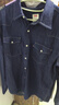 Levi's李维斯男士经典宽松蓝色牛仔衬衫简约美式复古水洗外套 复古深蓝色 M 实拍图