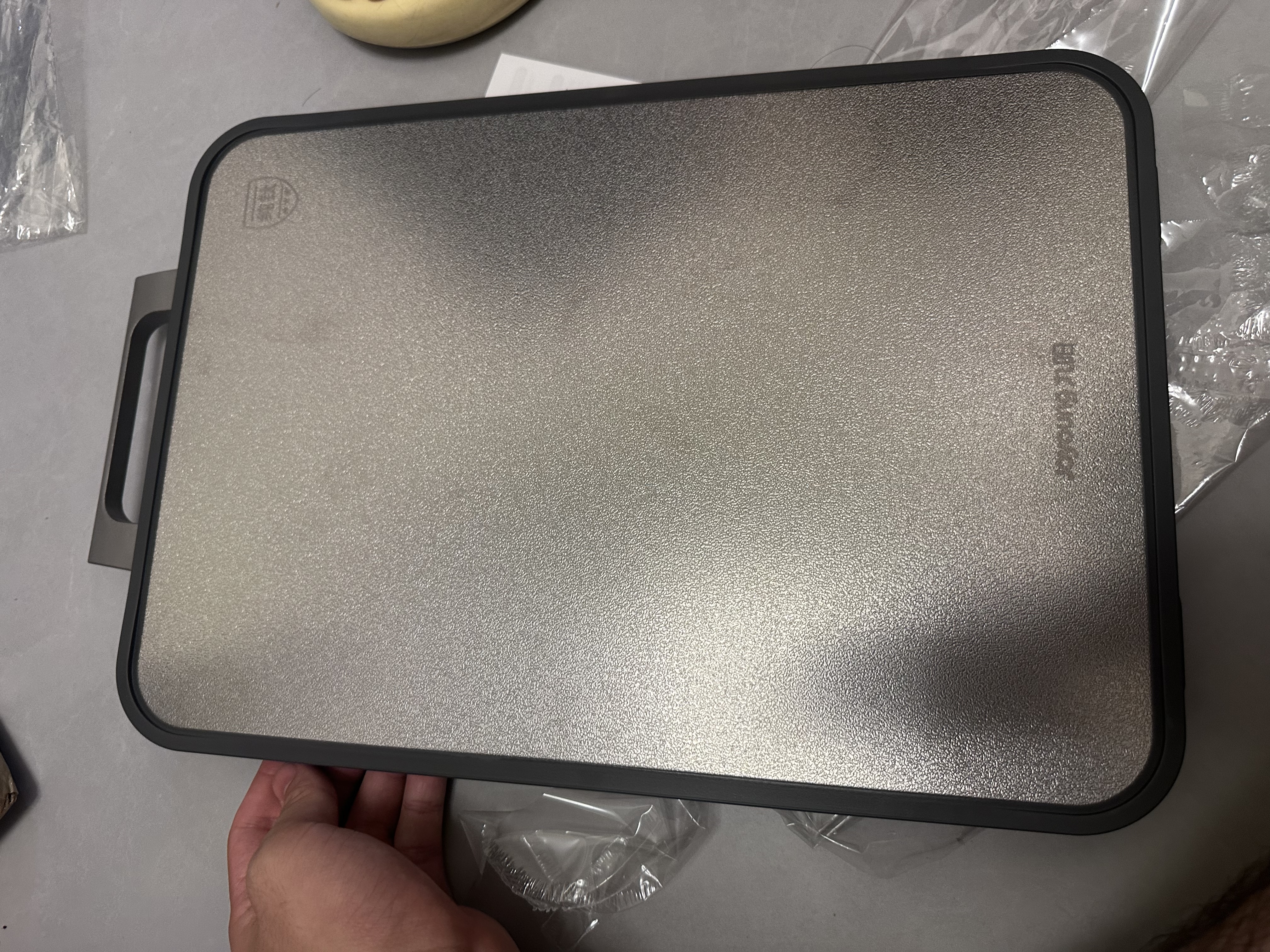 九阳（Joyoung）菜板纯钛食品级抗菌防霉实用砧板双面家用厨房防滑耐砍剁切菜案板 实拍图