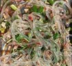 湾琴河 素海蜇丝500g 金黄魔芋丝海藻水晶粉丝凉拌菜火锅食材 实拍图