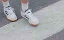 adidas ENTRAP美式校园风运动鞋少年感复古篮球风板鞋阿迪达斯 米白色/灰色   36 实拍图
