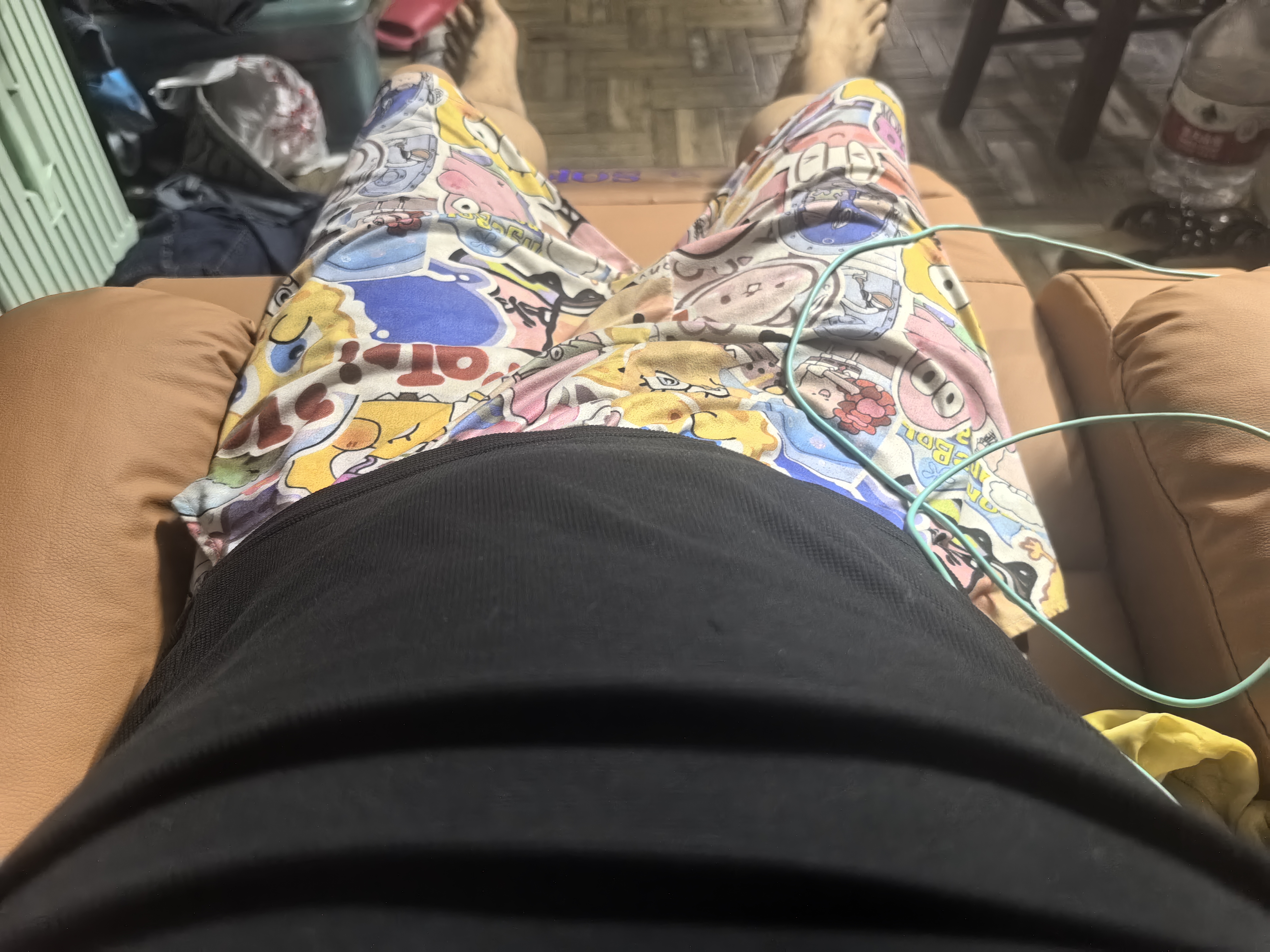 优兰森【晒图20红包】头等太空单人沙发舱电动按摩懒人沙发电竞沙发椅 【电动+可躺+USB充电】猫抓皮枫叶橙 实拍图