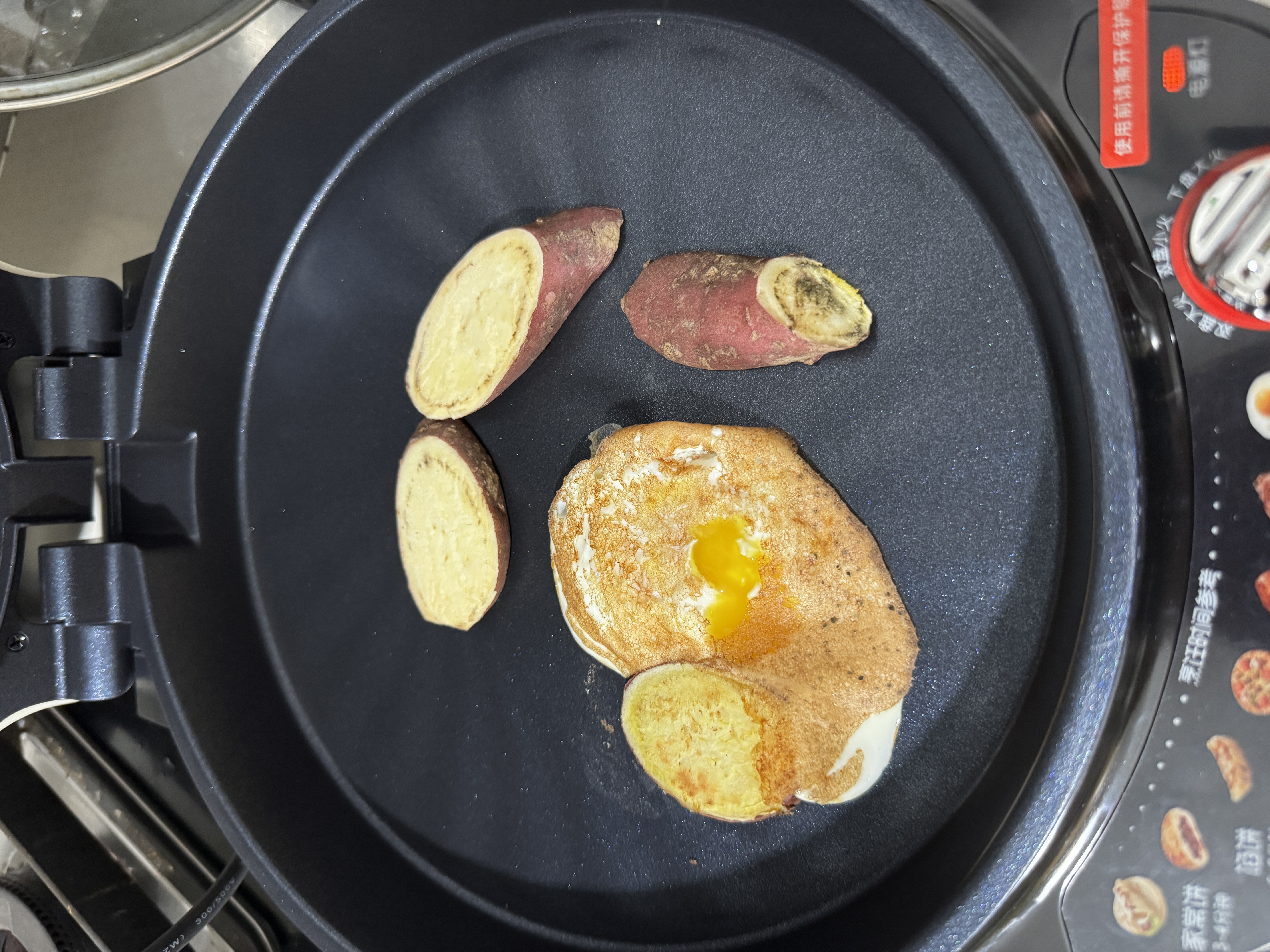 利仁（Liven）电饼铛2026年新款有钛抗菌家用36mm深盘可调火双面加热电饼档烤肉锅烙饼专用锅早餐机LR-J3071 实拍图