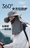 蕉下（beneunder）防晒帽男士遮阳帽子女全脸防晒面罩口罩渔夫帽钓鱼帽登山帽太阳帽 实拍图