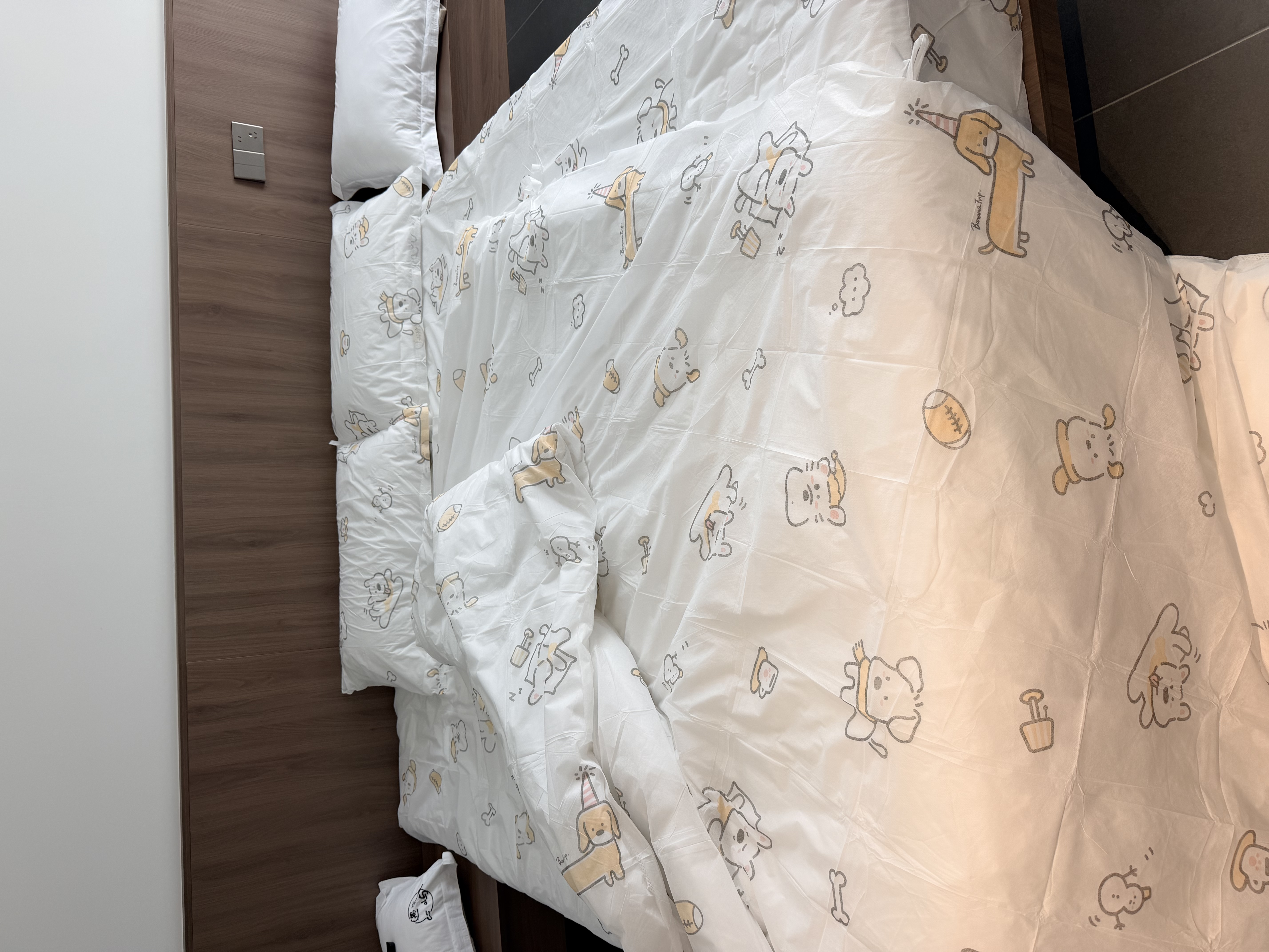 蕉趣（BANANA TRIP）一次性床上用品四件套【5A抗菌】加厚床单被罩酒店隔脏用品*3套 实拍图