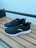 安踏（ANTA）男鞋2025冬季新款运动鞋轻便减震软底防滑防水跑步鞋 【防臭脚网面透气】黑/白-2 41 实拍图