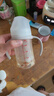 贝亲（Pigeon）自然离乳PPSU重力球吸管奶瓶 双把手240mL6月+(附带6月+12月奶嘴) 实拍图