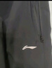 李宁（LI-NING）冰丝运动裤男夏天速干裤夏季轻薄透气弹力健身跑步卫裤子 标准黑（收口） XL 实拍图