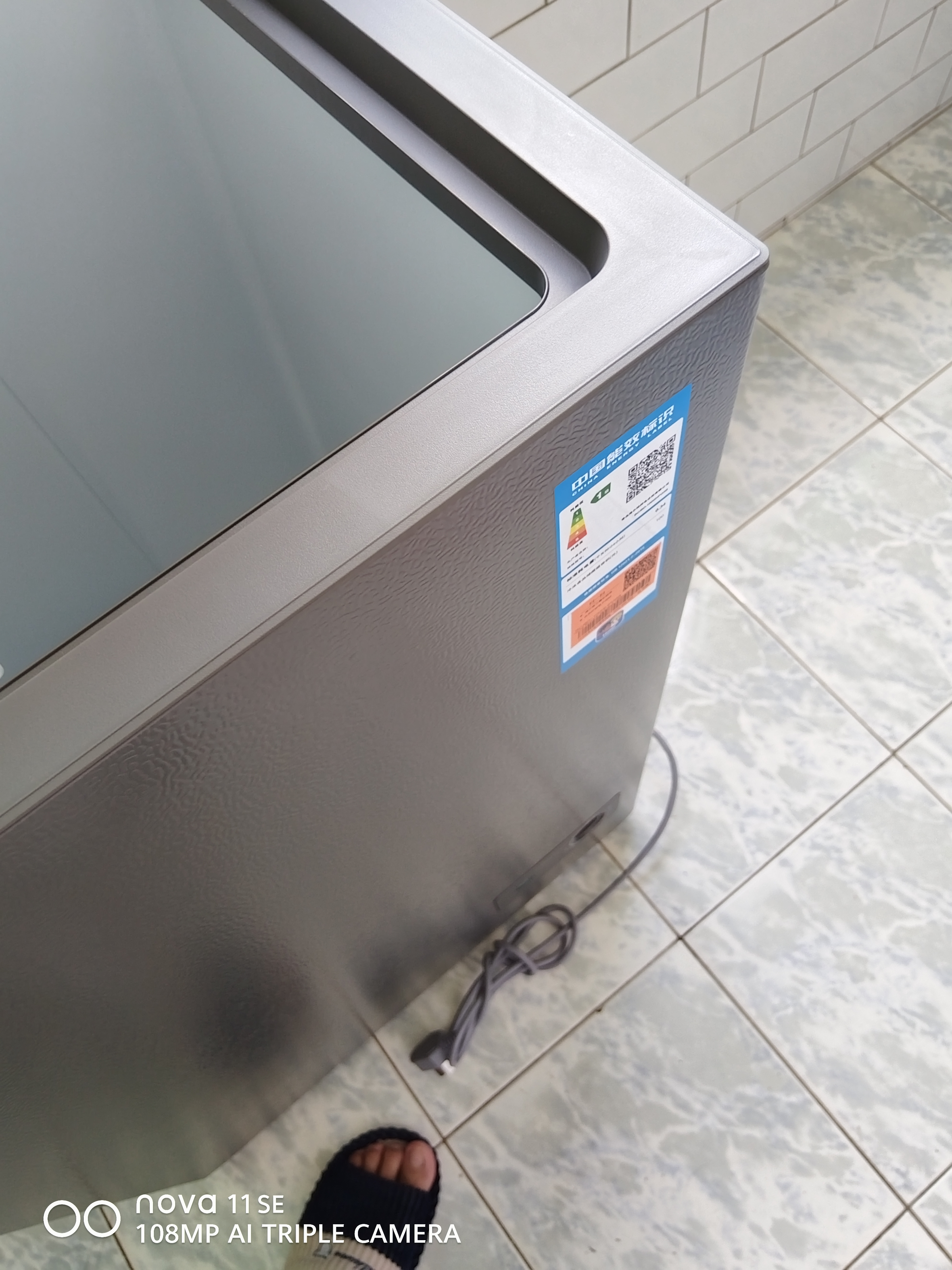 海尔（Haier）「新款强力阻霜」海尔一级能效家用冷柜节能小冰柜冷藏冷冻两用冷冻柜非无霜省电200升囤货 新品~100升钢板内胆-双重抗菌 100升 实拍图